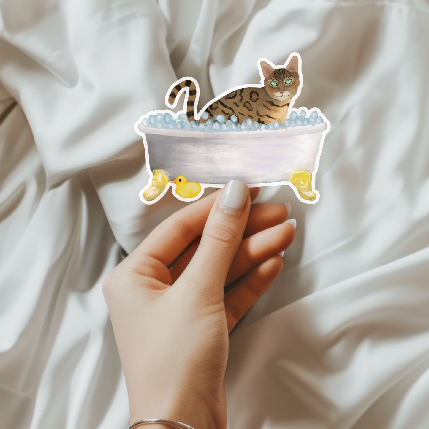 Bengal Cat Vinyl Sticker - MerikaArt