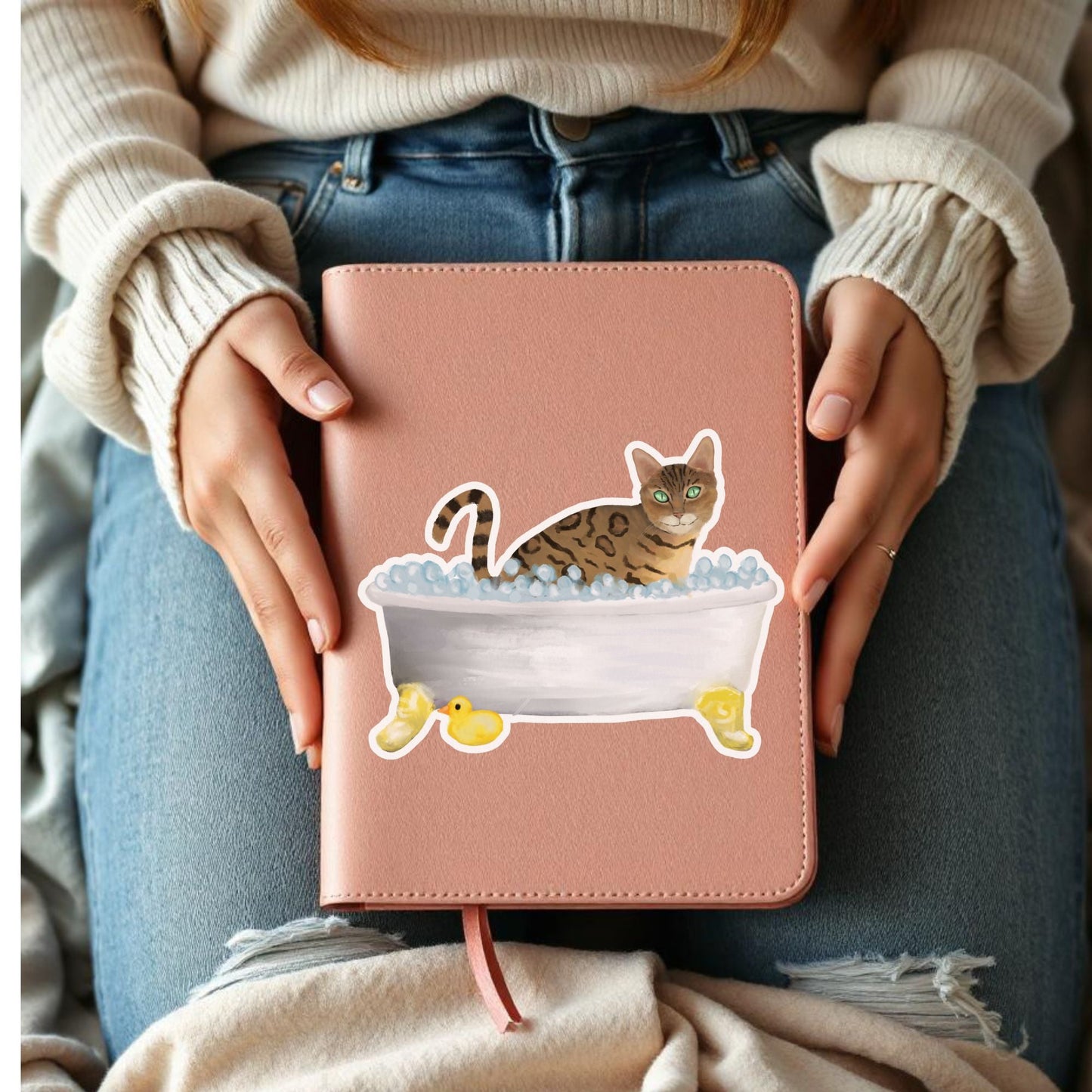 Bengal Cat Vinyl Sticker - MerikaArt