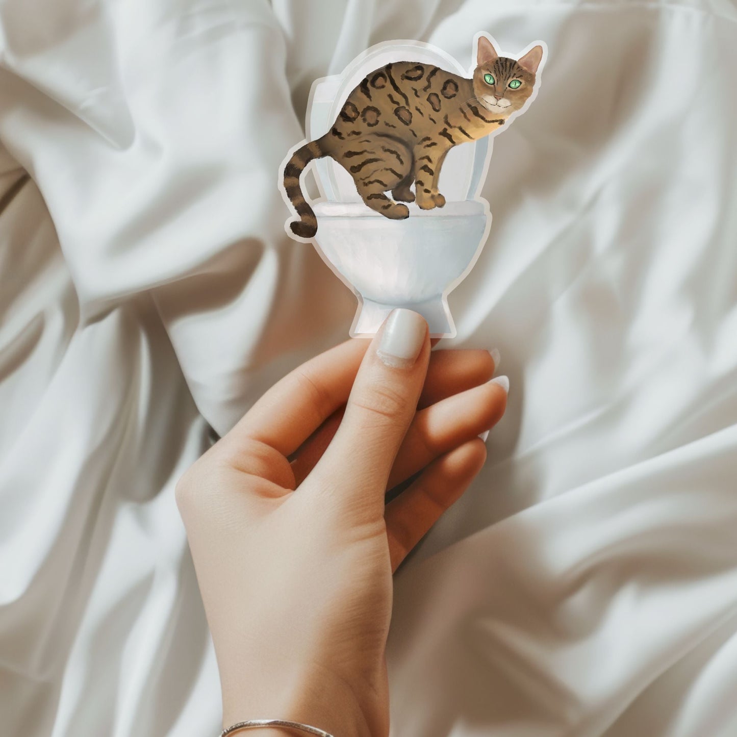 Bengal Cat Vinyl Sticker - MerikaArt