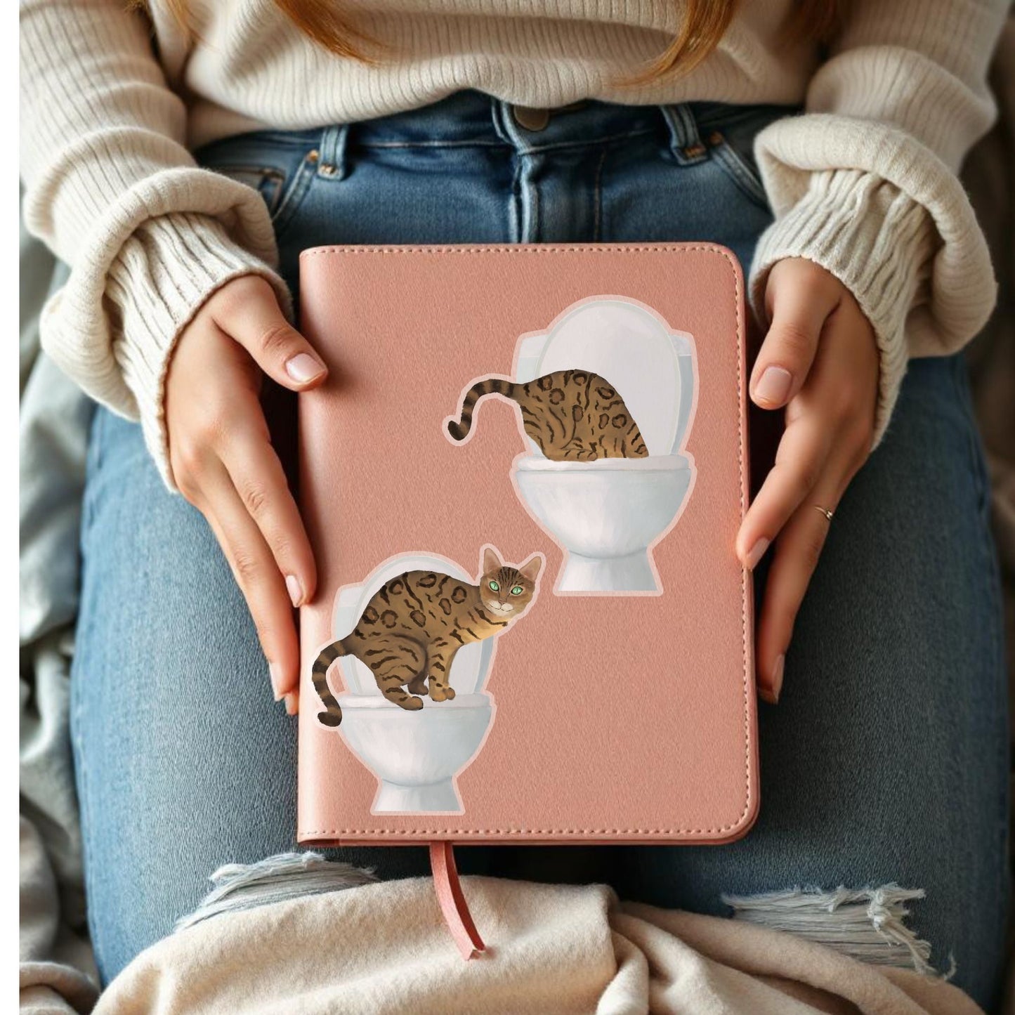 Bengal Cat Vinyl Sticker - MerikaArt