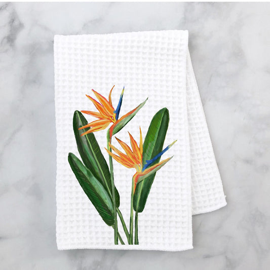 Bird of Paradise Flower Kitchen Towel - MerikaArt