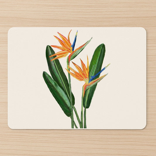 Bird of Paradise Flower Mousepad - MerikaArt