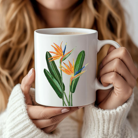 Bird of Paradise Flower Mug - MerikaArt