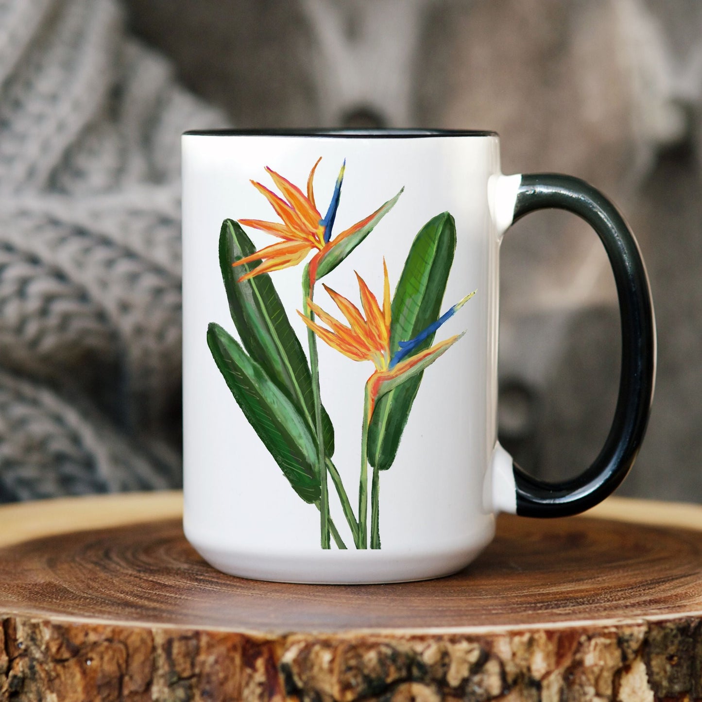 Bird of Paradise Flower Mug - MerikaArt
