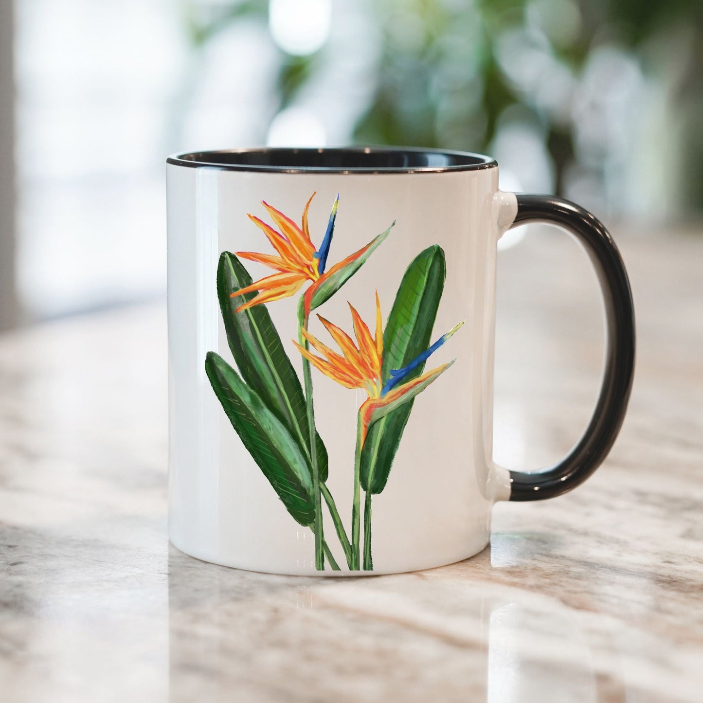 Bird of Paradise Flower Mug - MerikaArt