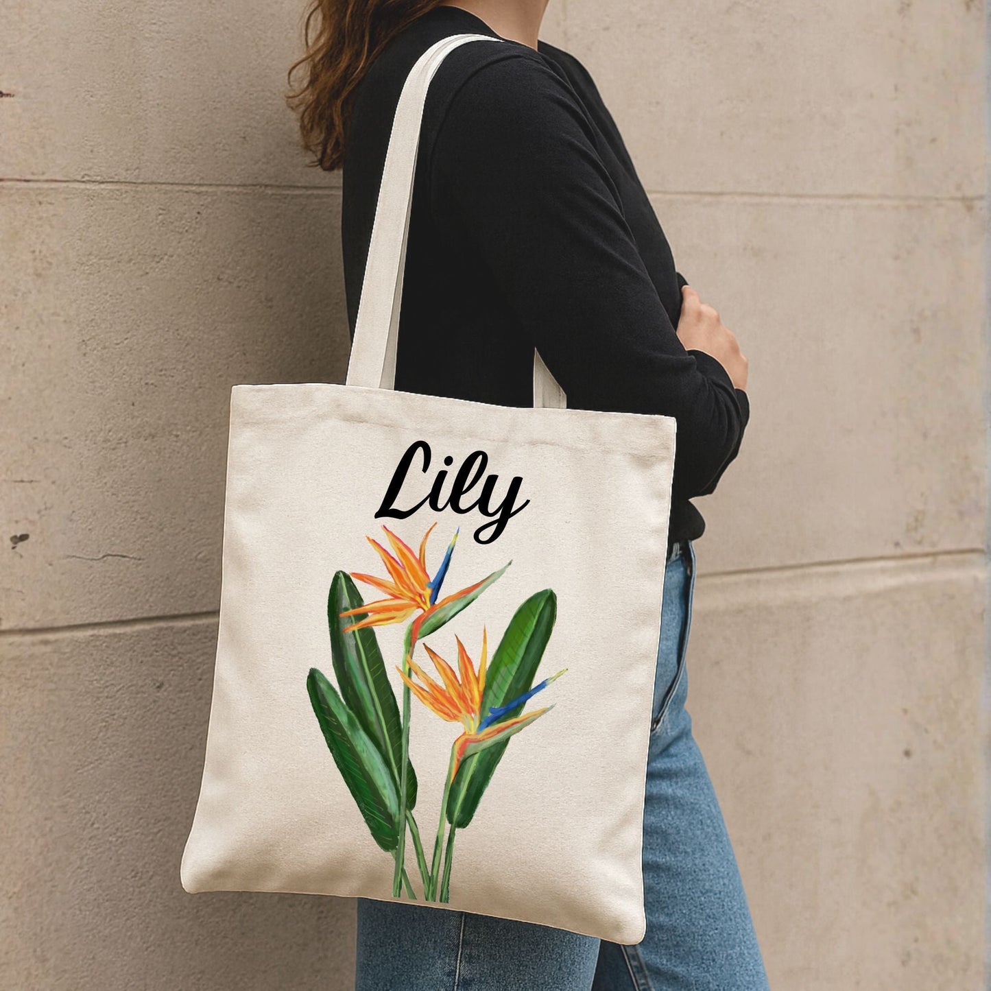 Bird of Paradise Flower Tote Bag - MerikaArt