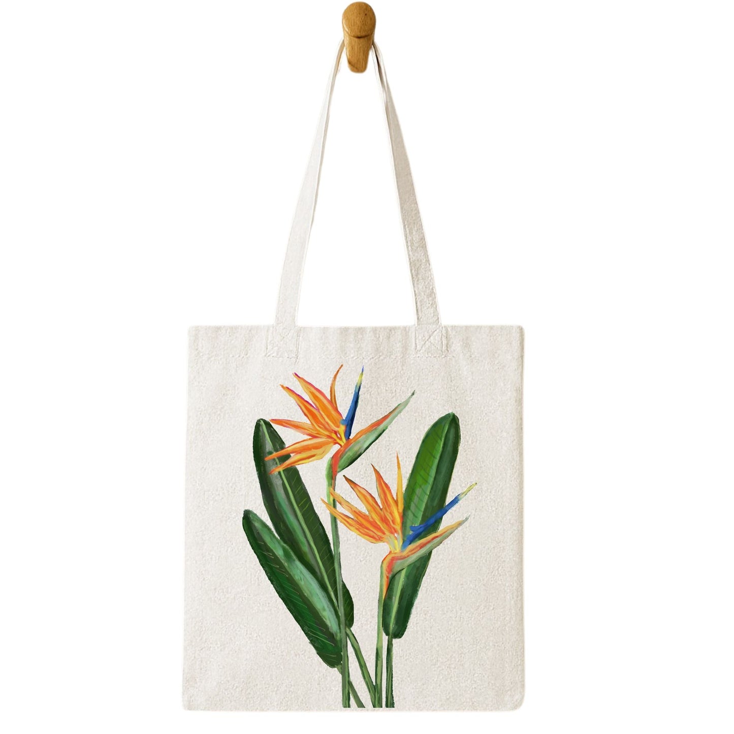 Bird of Paradise Flower Tote Bag - MerikaArt
