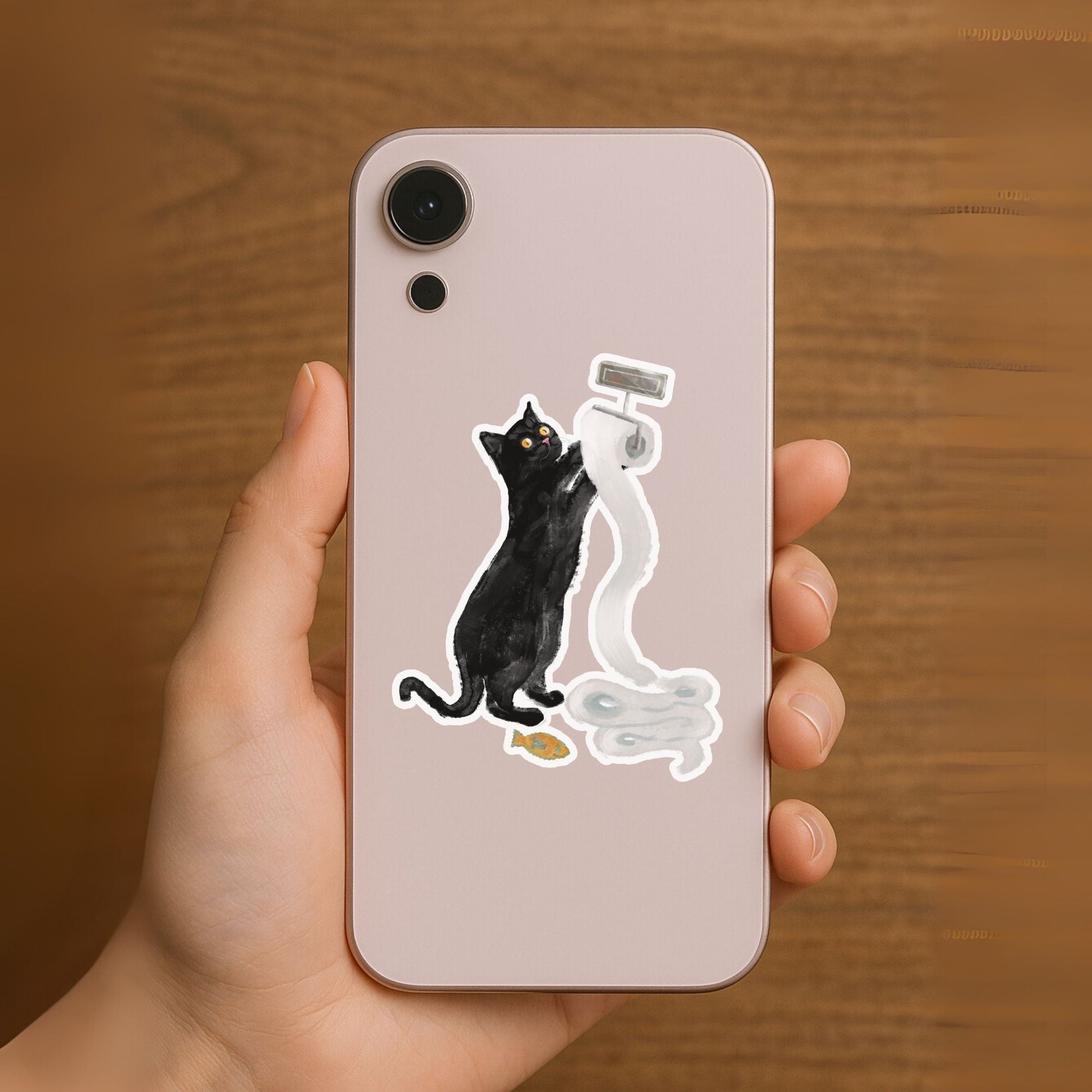 Black Cat Sticker - MerikaArt