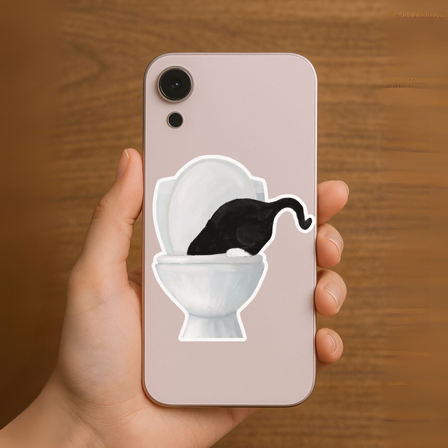 Black Cat Vinyl Sticker - MerikaArt