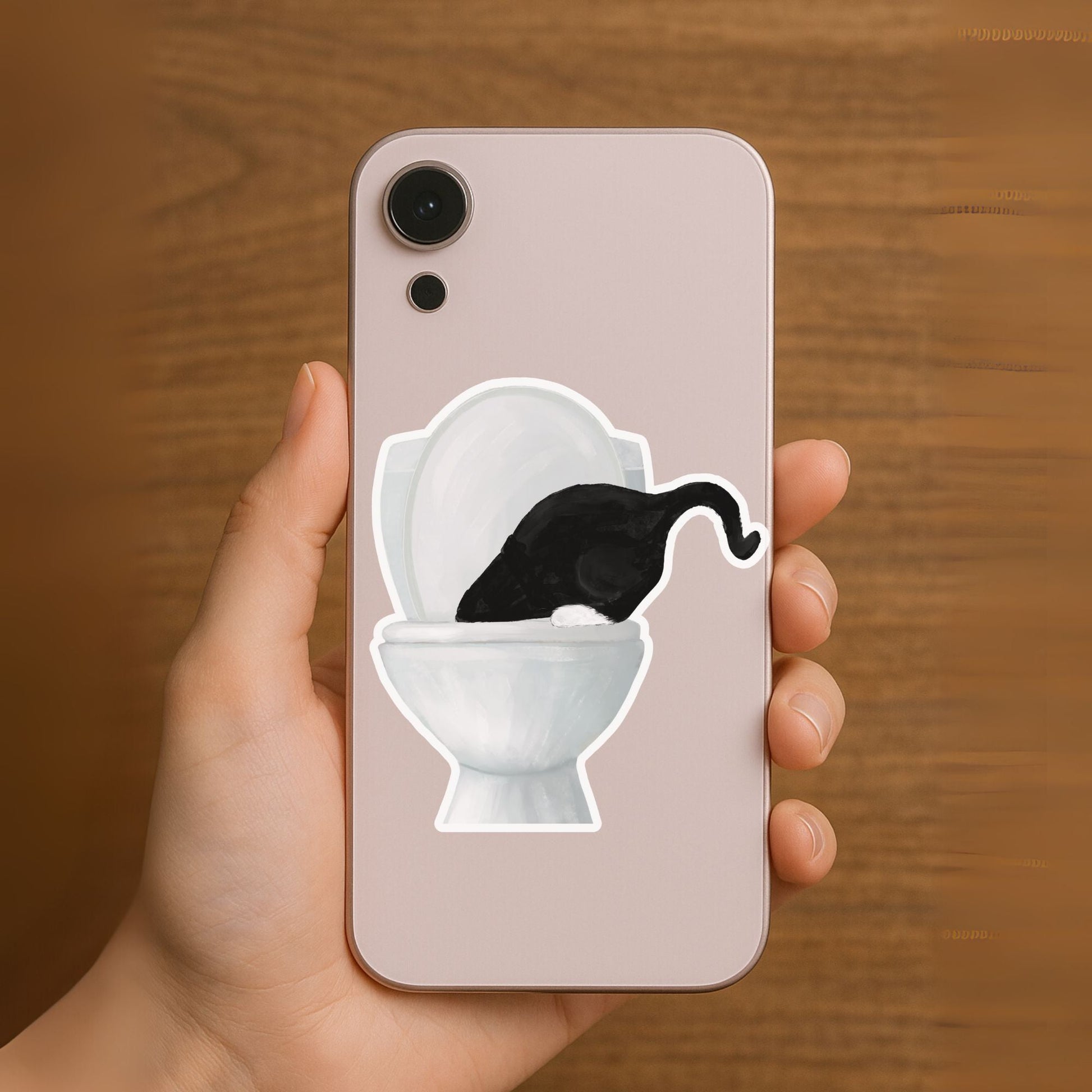 Black Cat Vinyl Sticker - MerikaArt