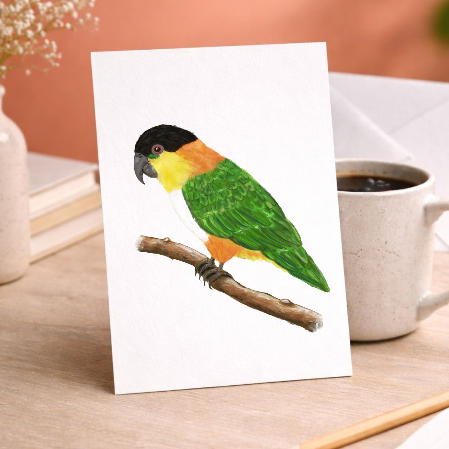 Black - headed Caique Postcard - MerikaArt