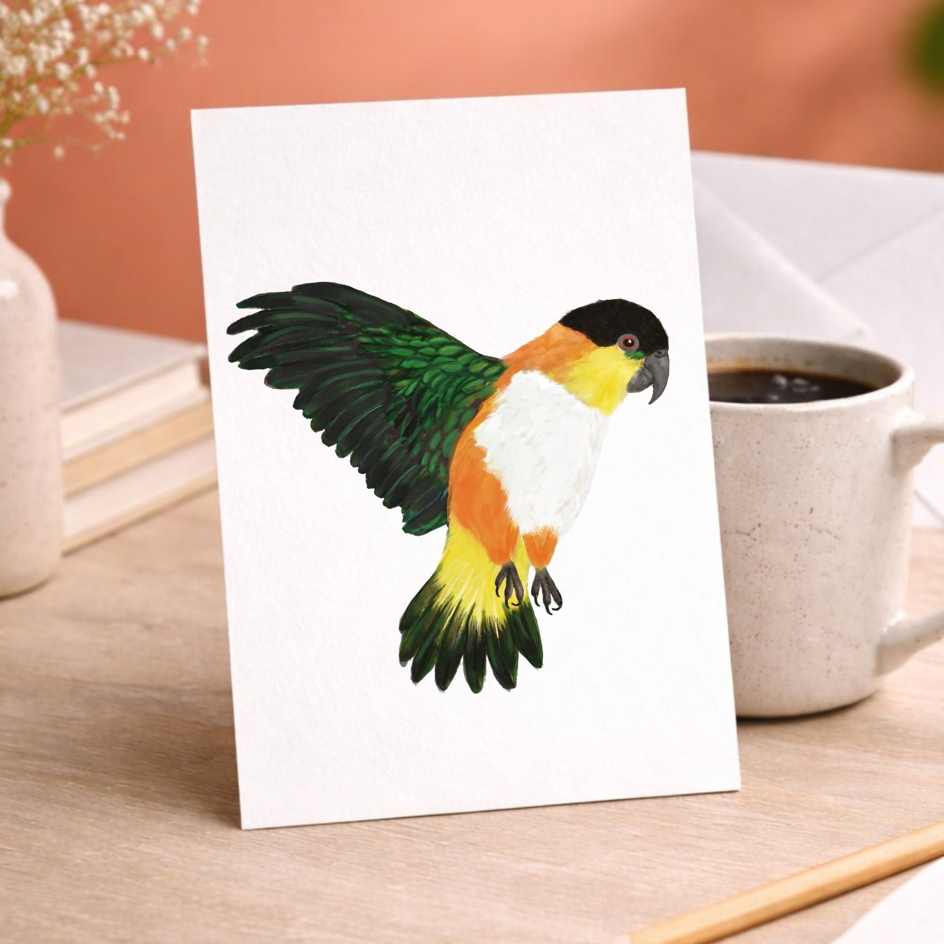Black - headed Caique Postcard - MerikaArt