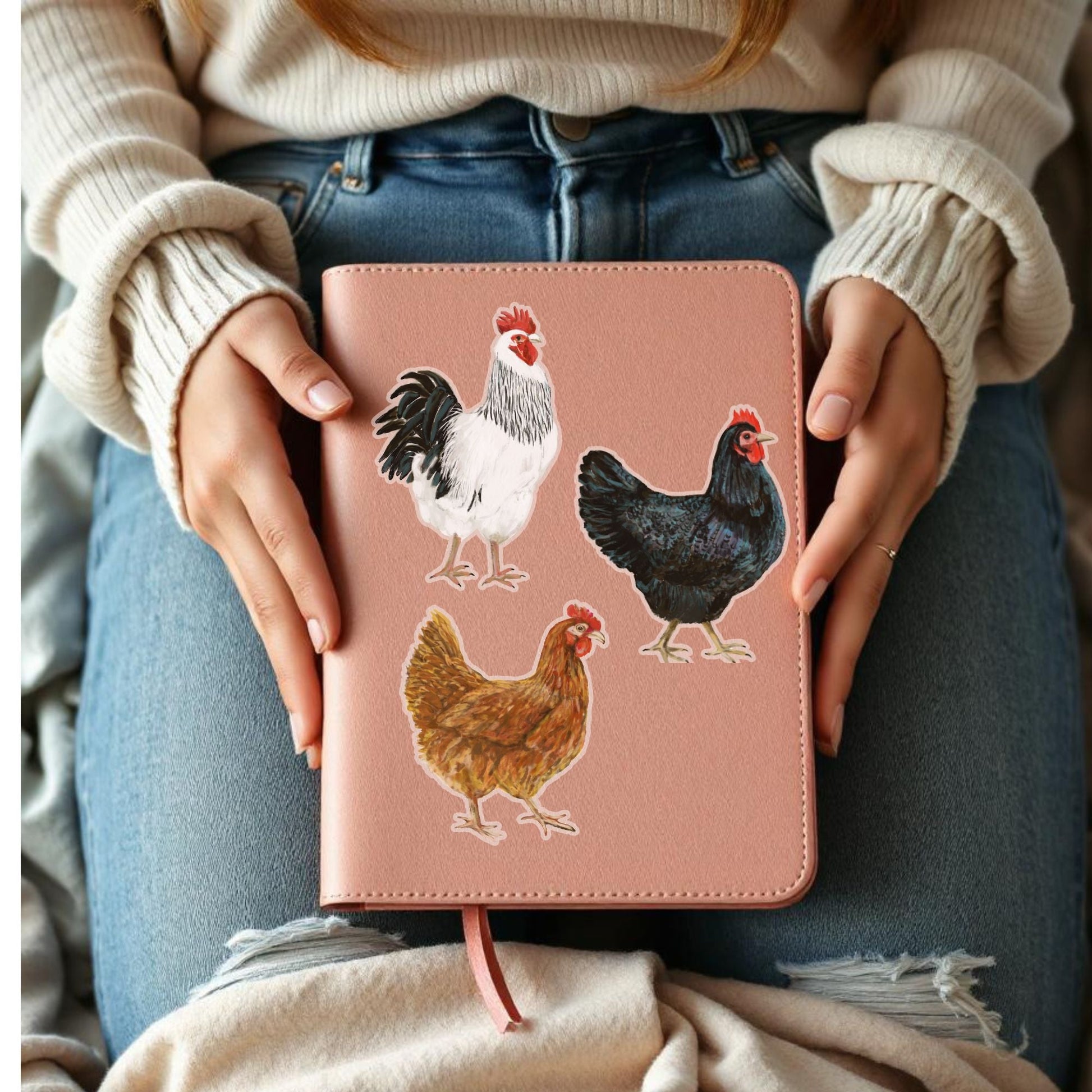 Black Hen Sticker - MerikaArt