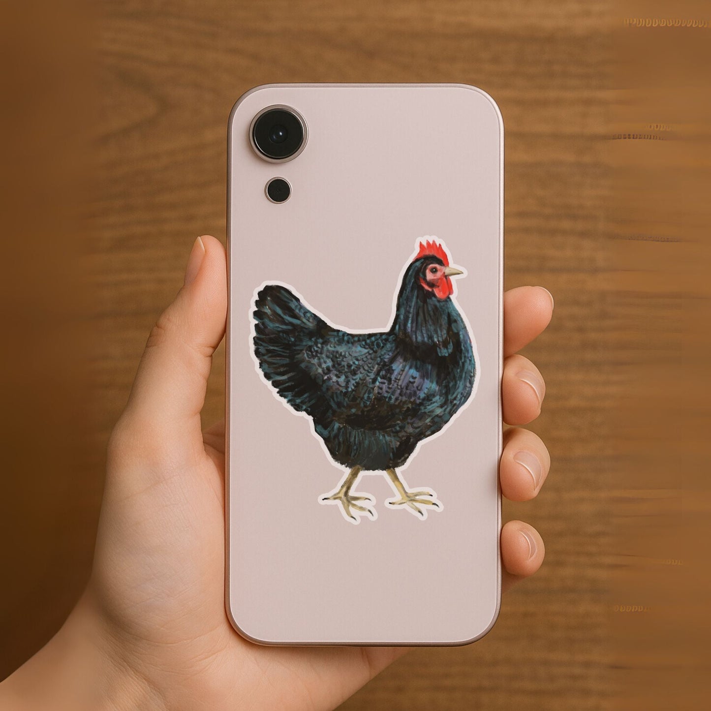 Black Hen Sticker - MerikaArt