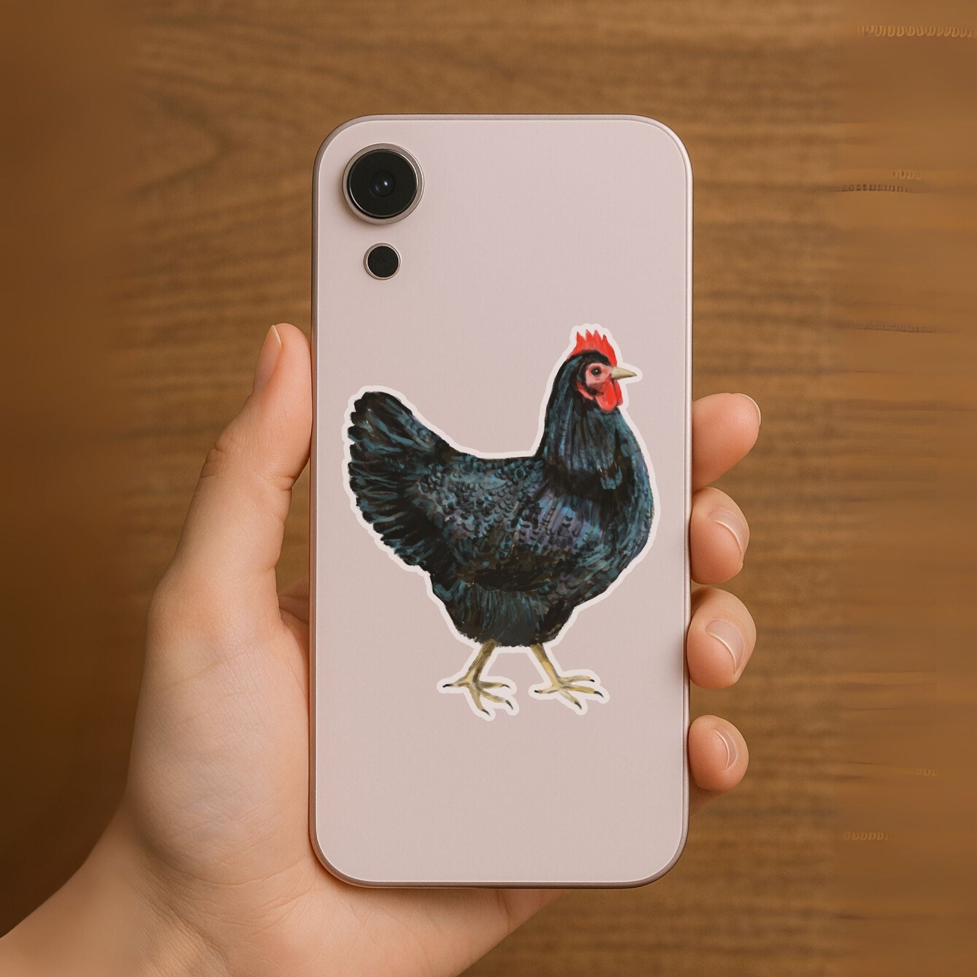 Black Hen Sticker - MerikaArt