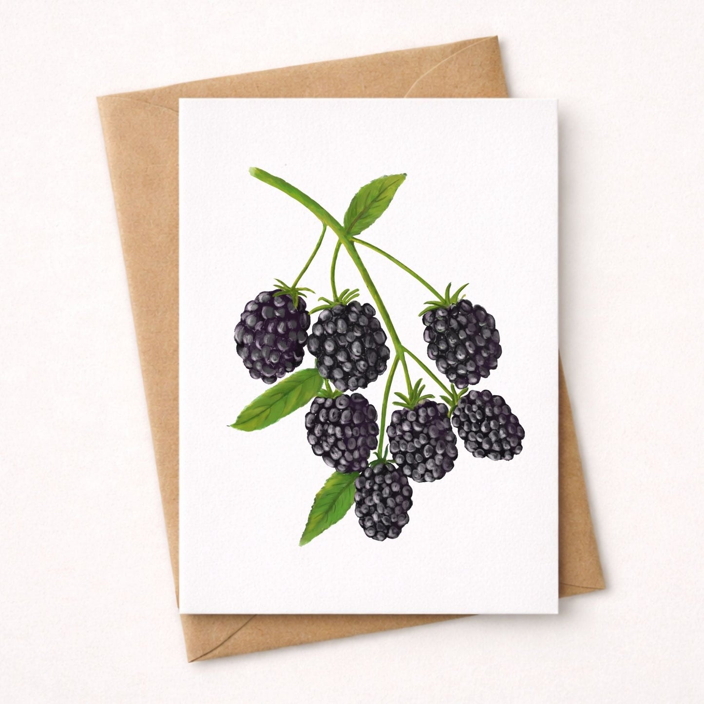Blackberry Postcard - MerikaArt