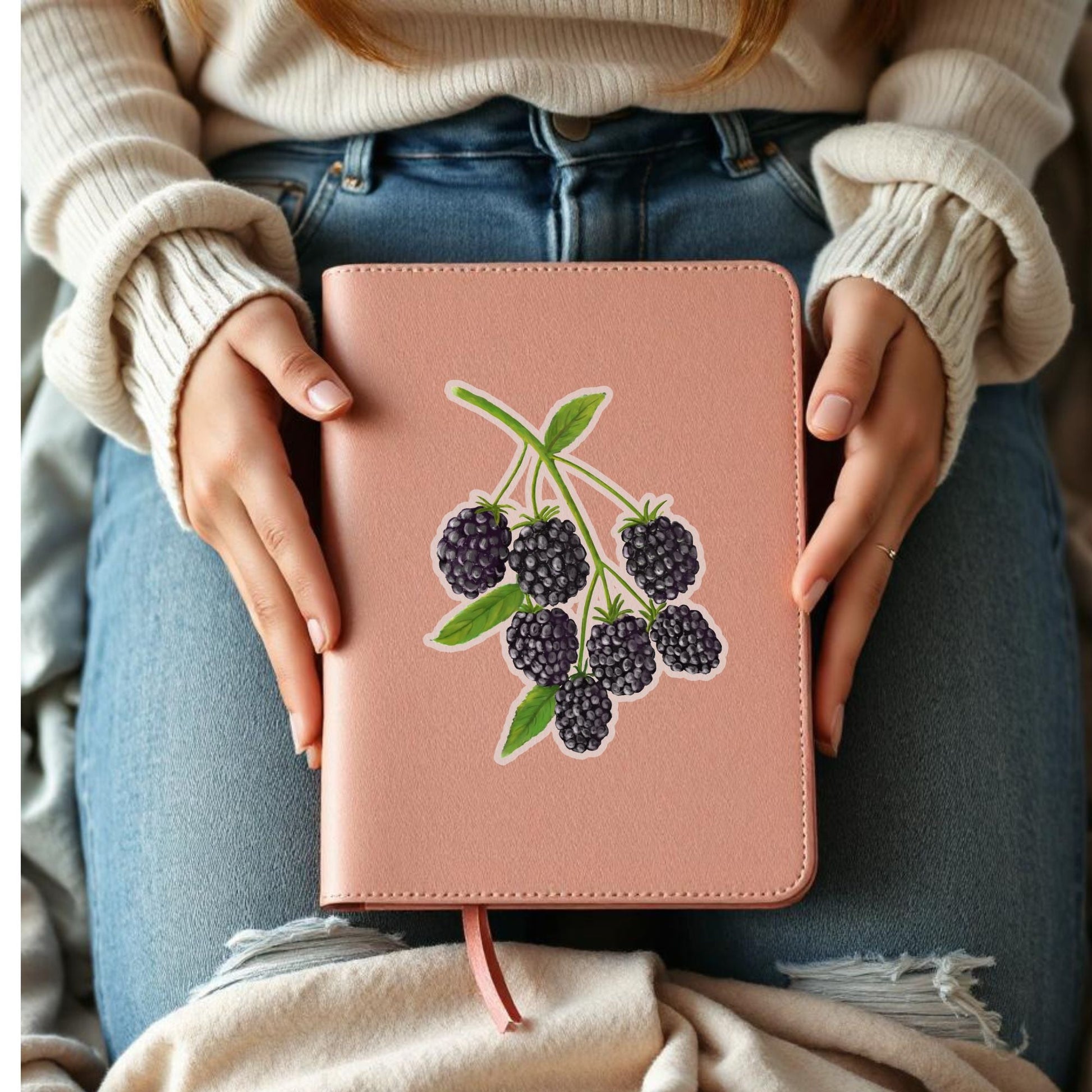 Blackberry Vinyl Sticker - MerikaArt