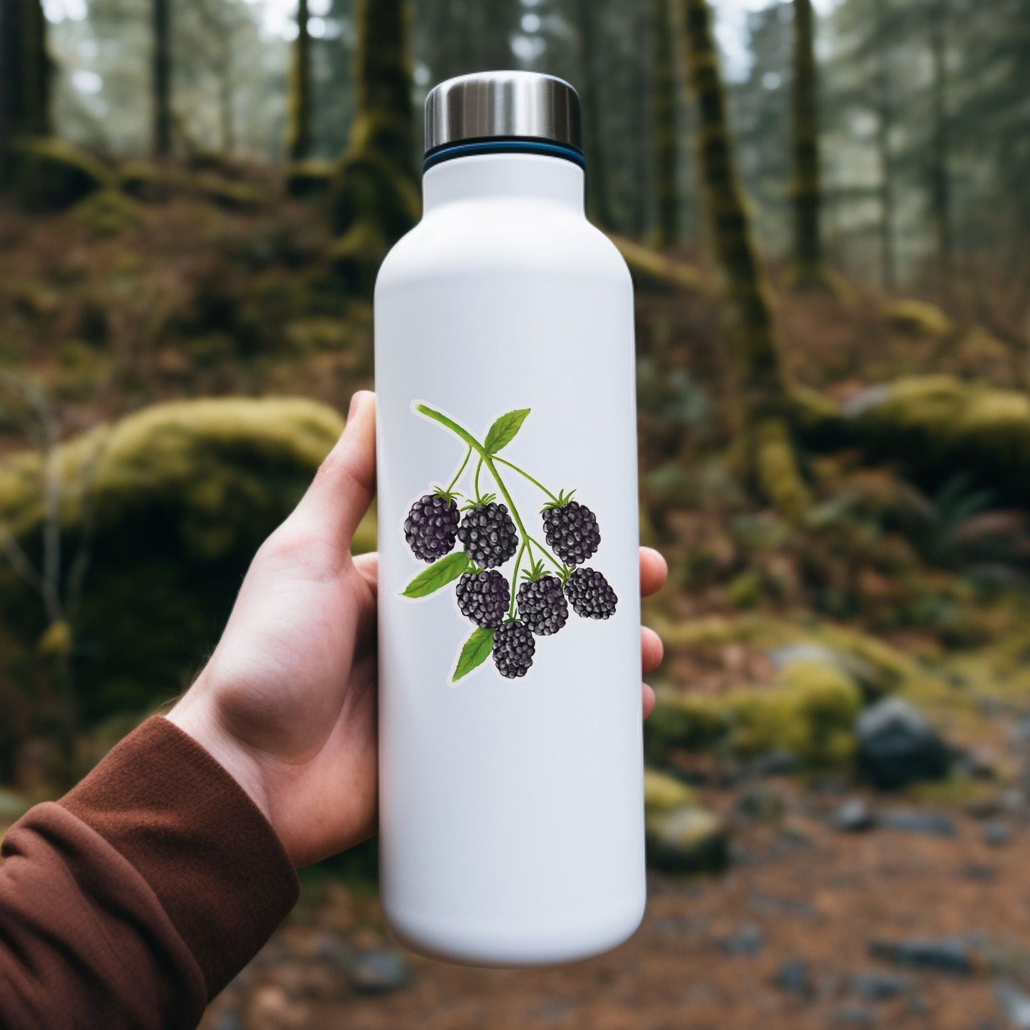 Blackberry Vinyl Sticker - MerikaArt