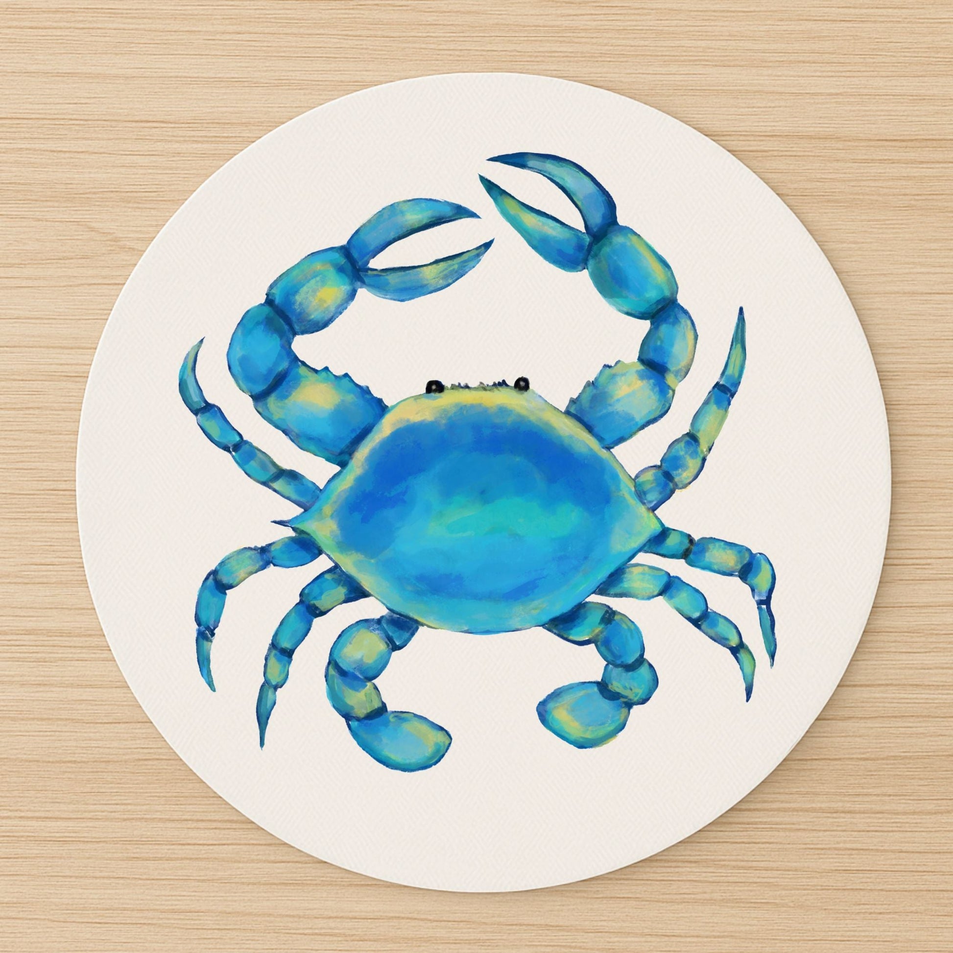 Blue Crab Mousepad - MerikaArt