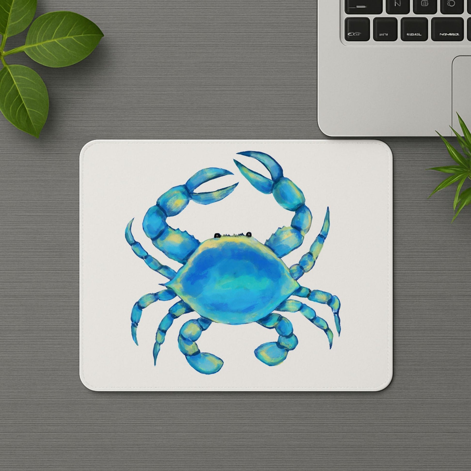 Blue Crab Mousepad - MerikaArt