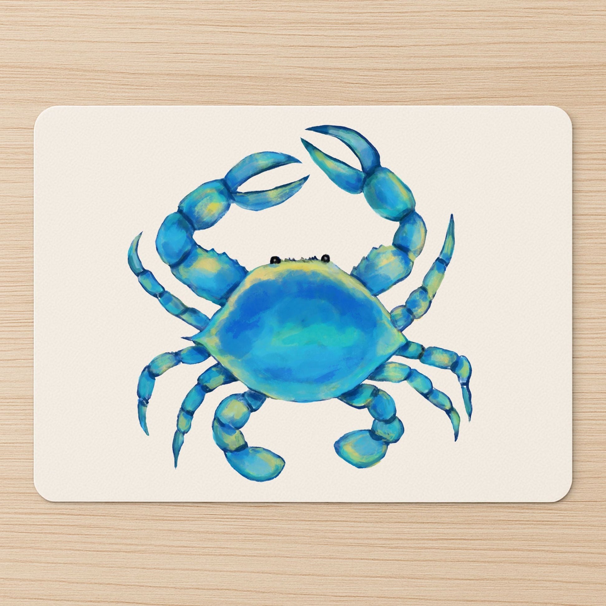 Blue Crab Mousepad - MerikaArt