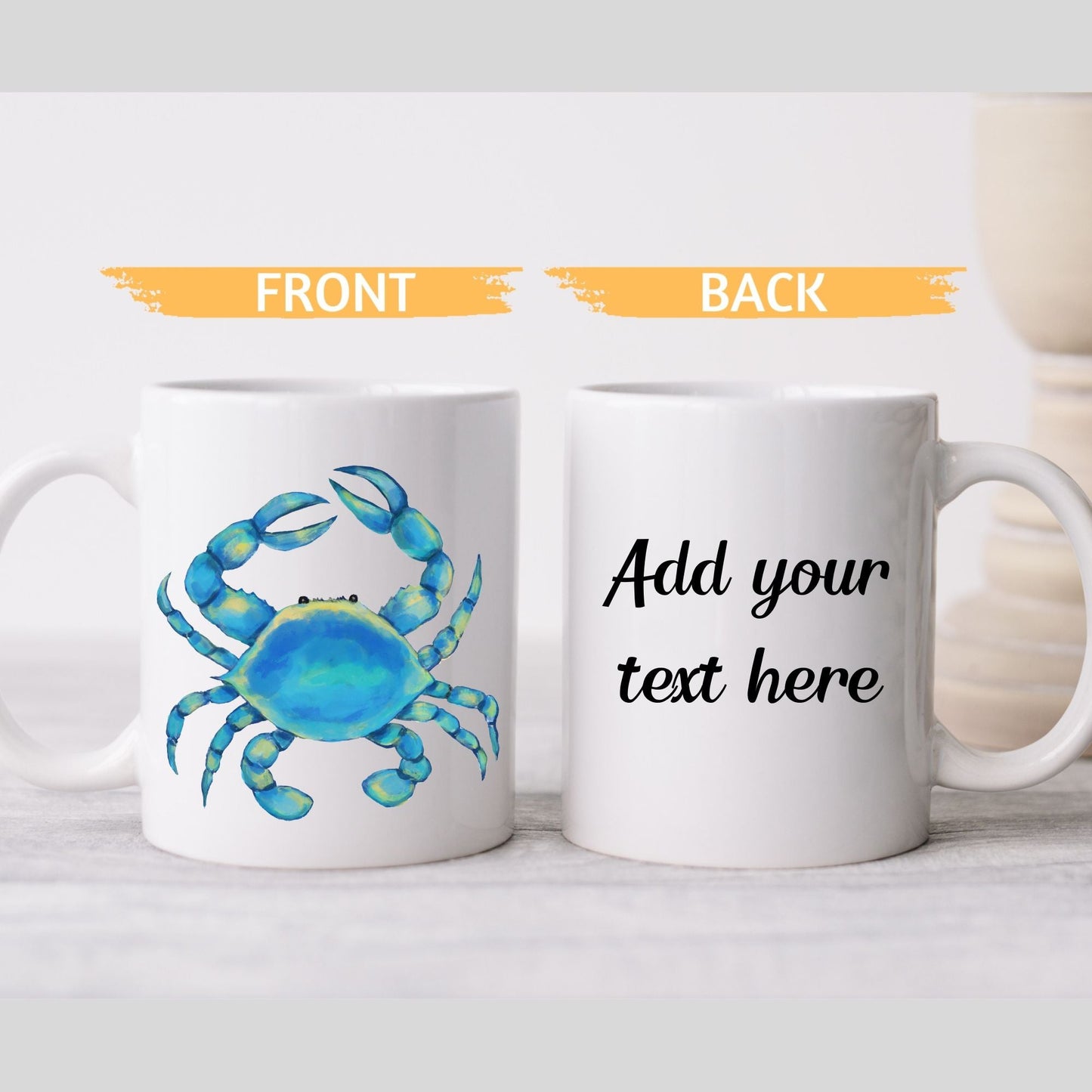 Blue Crab Mug - MerikaArt