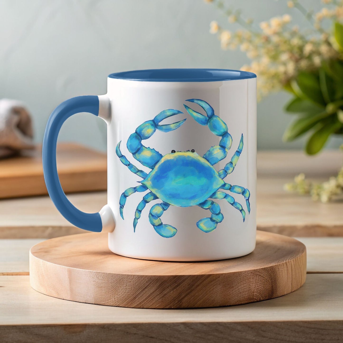 Blue Crab Mug - MerikaArt