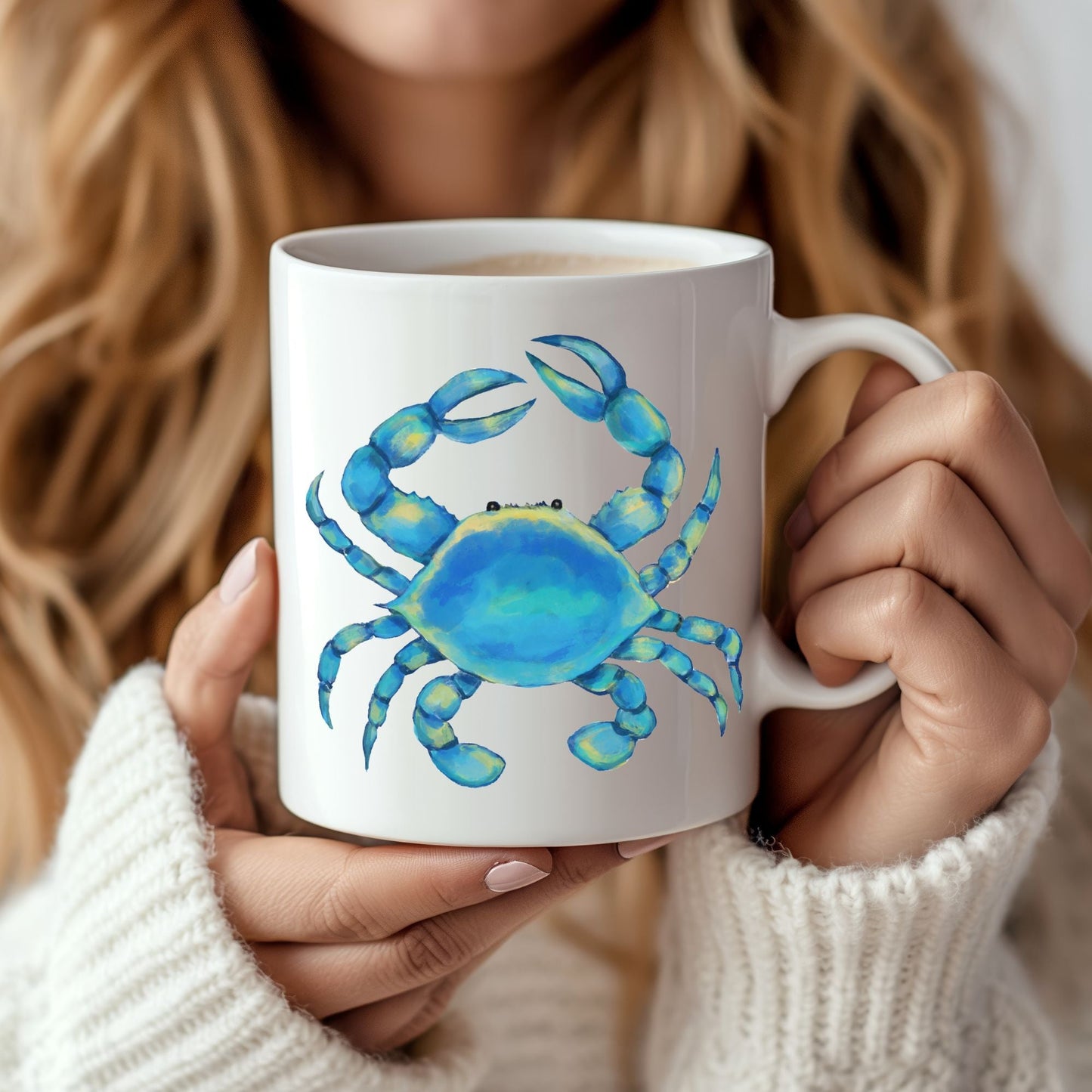 Blue Crab Mug - MerikaArt