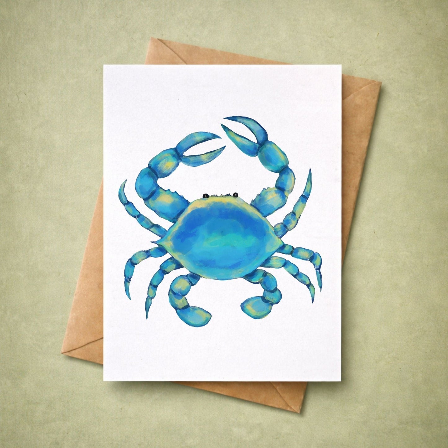 Blue Crab Postcard - MerikaArt