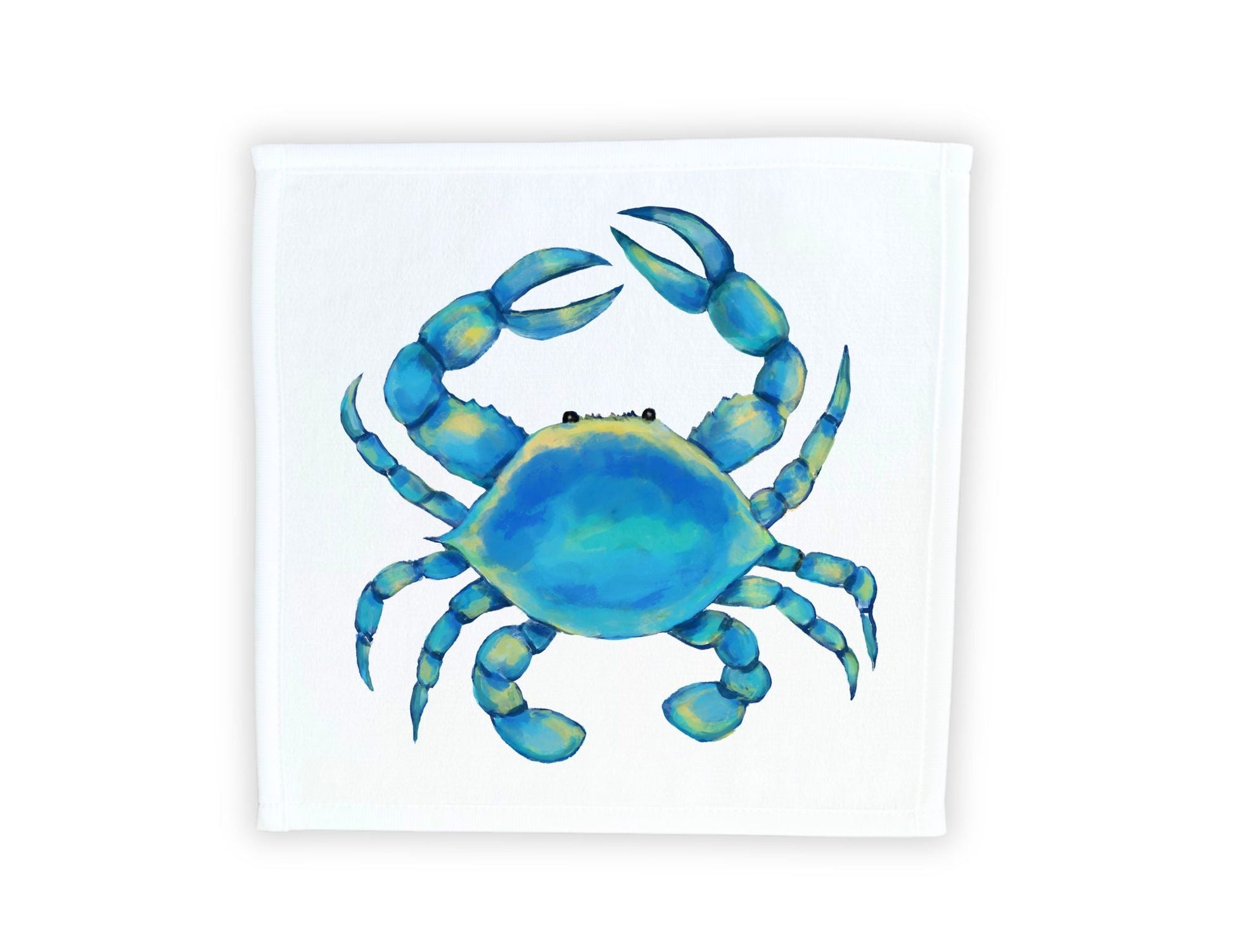 Blue Crab Washcloth - MerikaArt