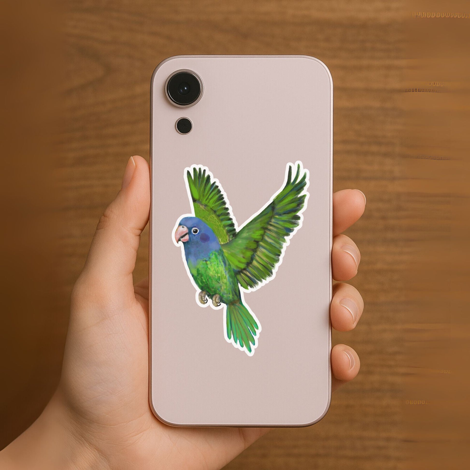 Blue - headed Parrot Sticker - MerikaArt