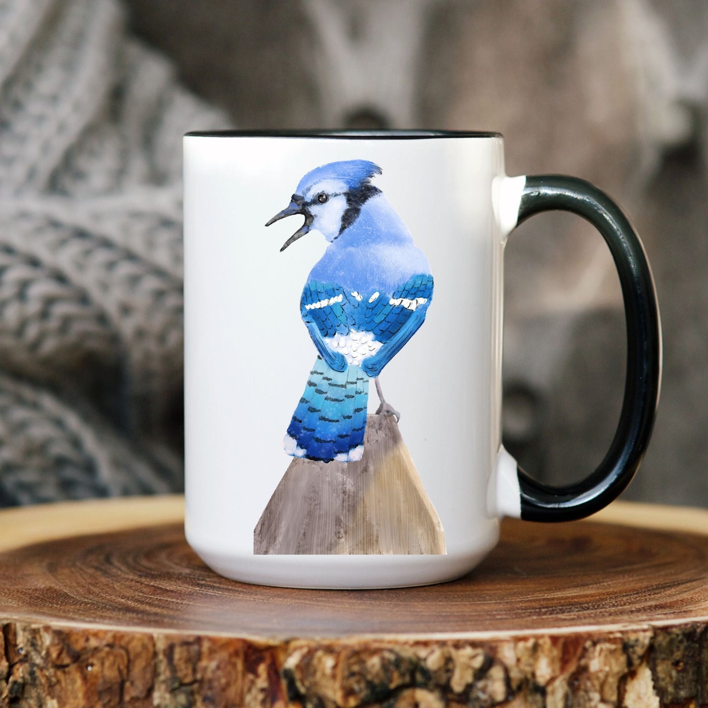 Blue Jay Mug - MerikaArt