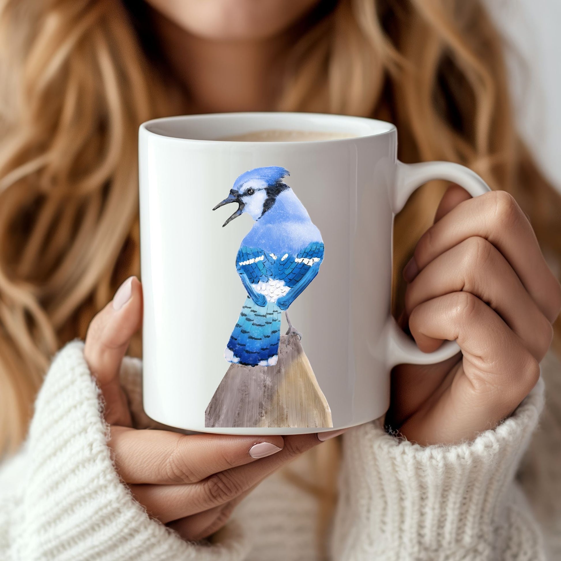 Blue Jay Mug - MerikaArt