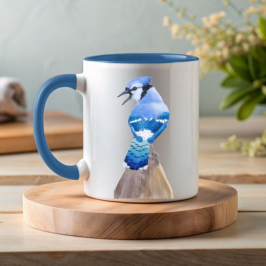 Blue Jay Mug - MerikaArt
