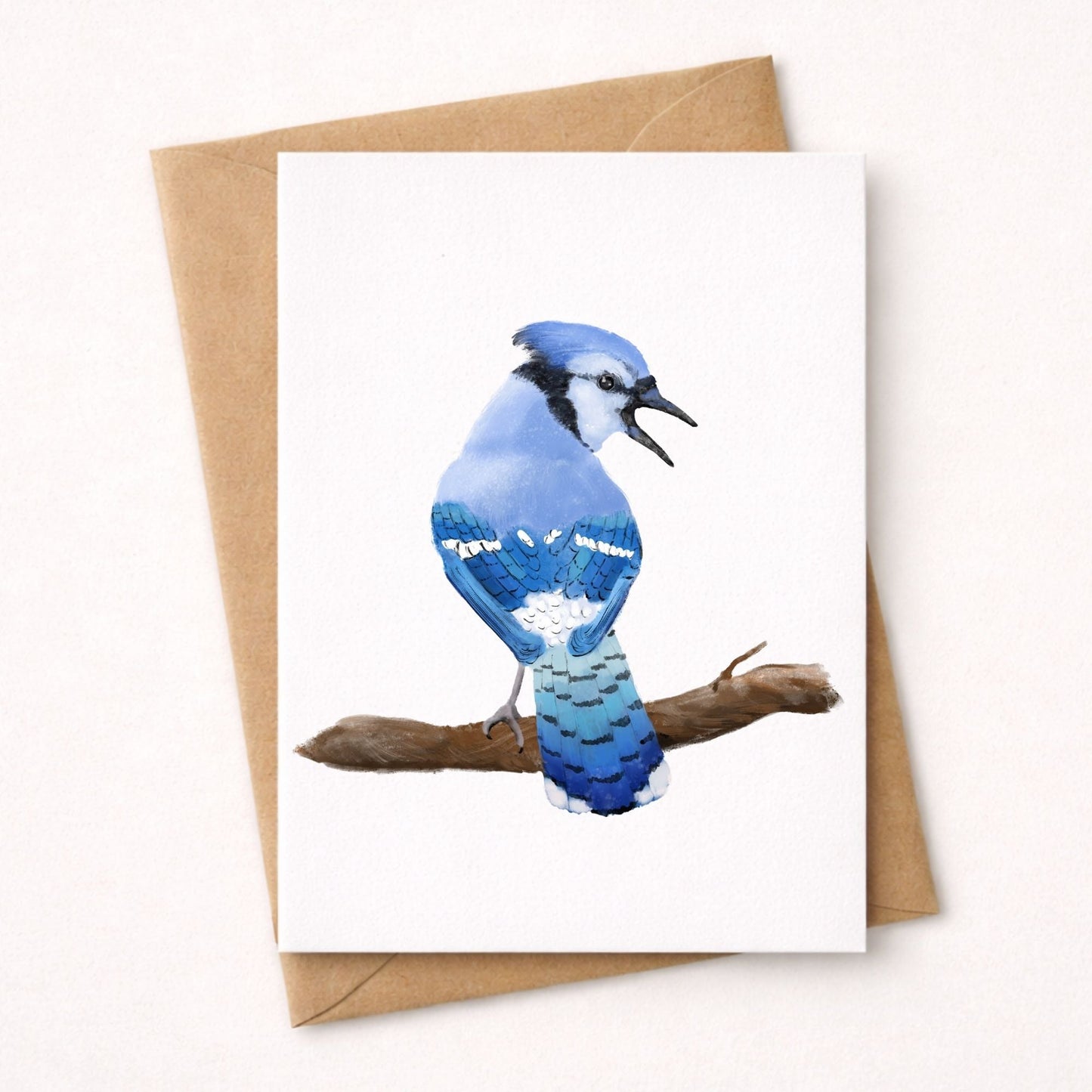 Blue Jay Postcard - MerikaArt