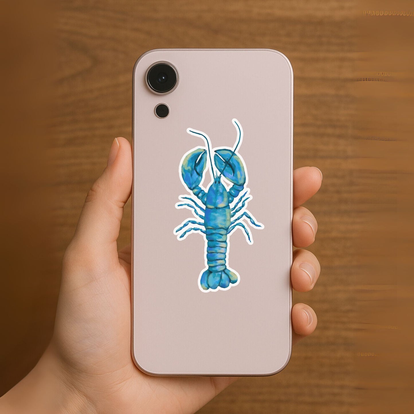 Blue Lobster Vinyl Sticker - MerikaArt