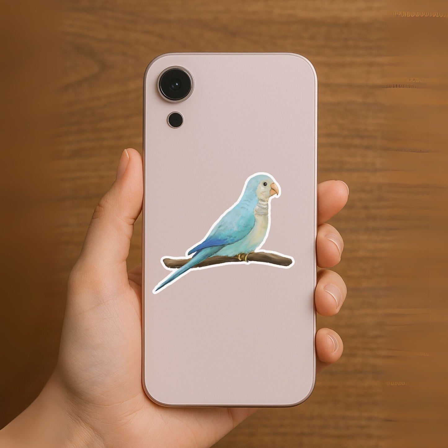 Blue Parakeet Sticker - MerikaArt