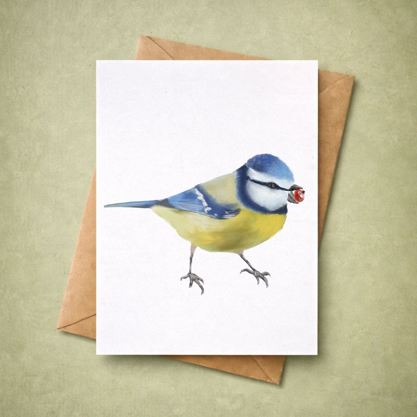 Blue Tit Postcard - MerikaArt