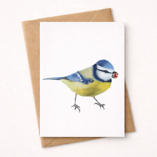 Blue Tit Postcard - MerikaArt