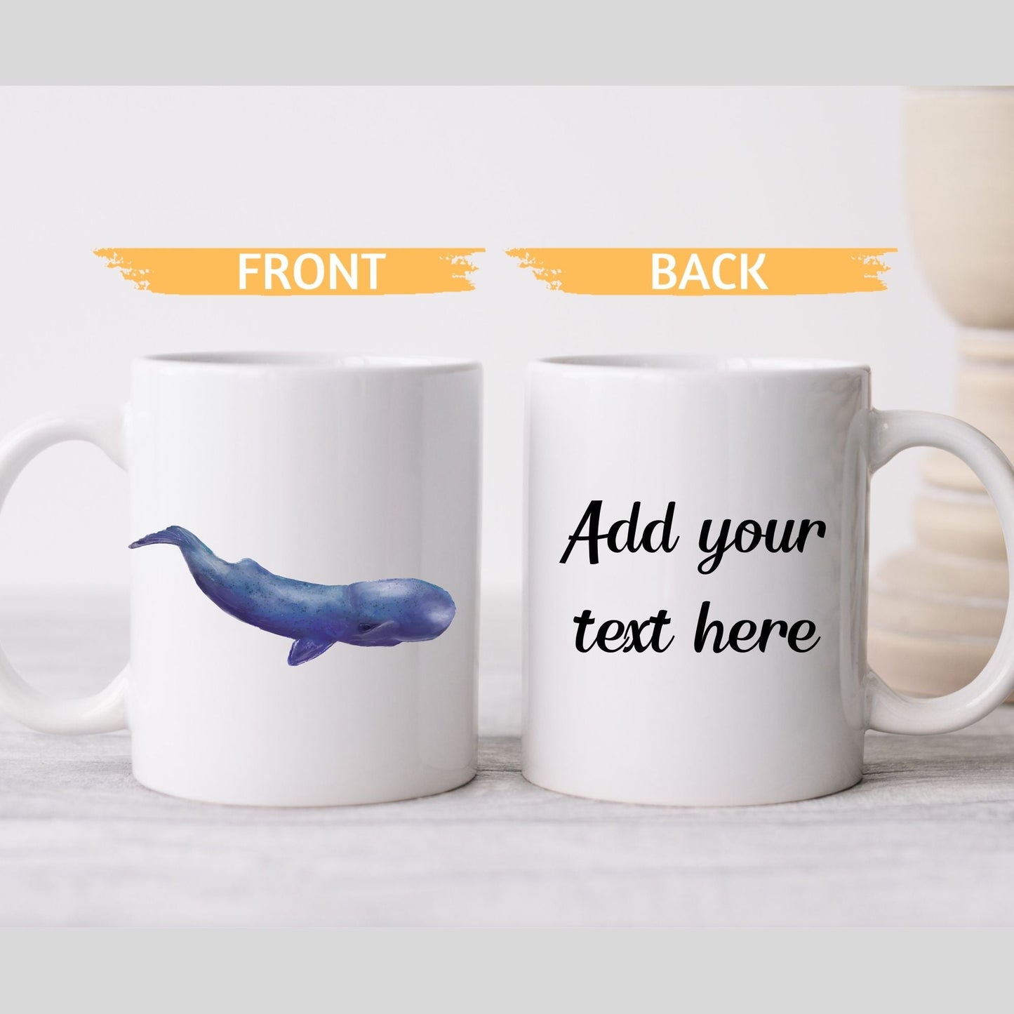 Blue Whale Mug - MerikaArt