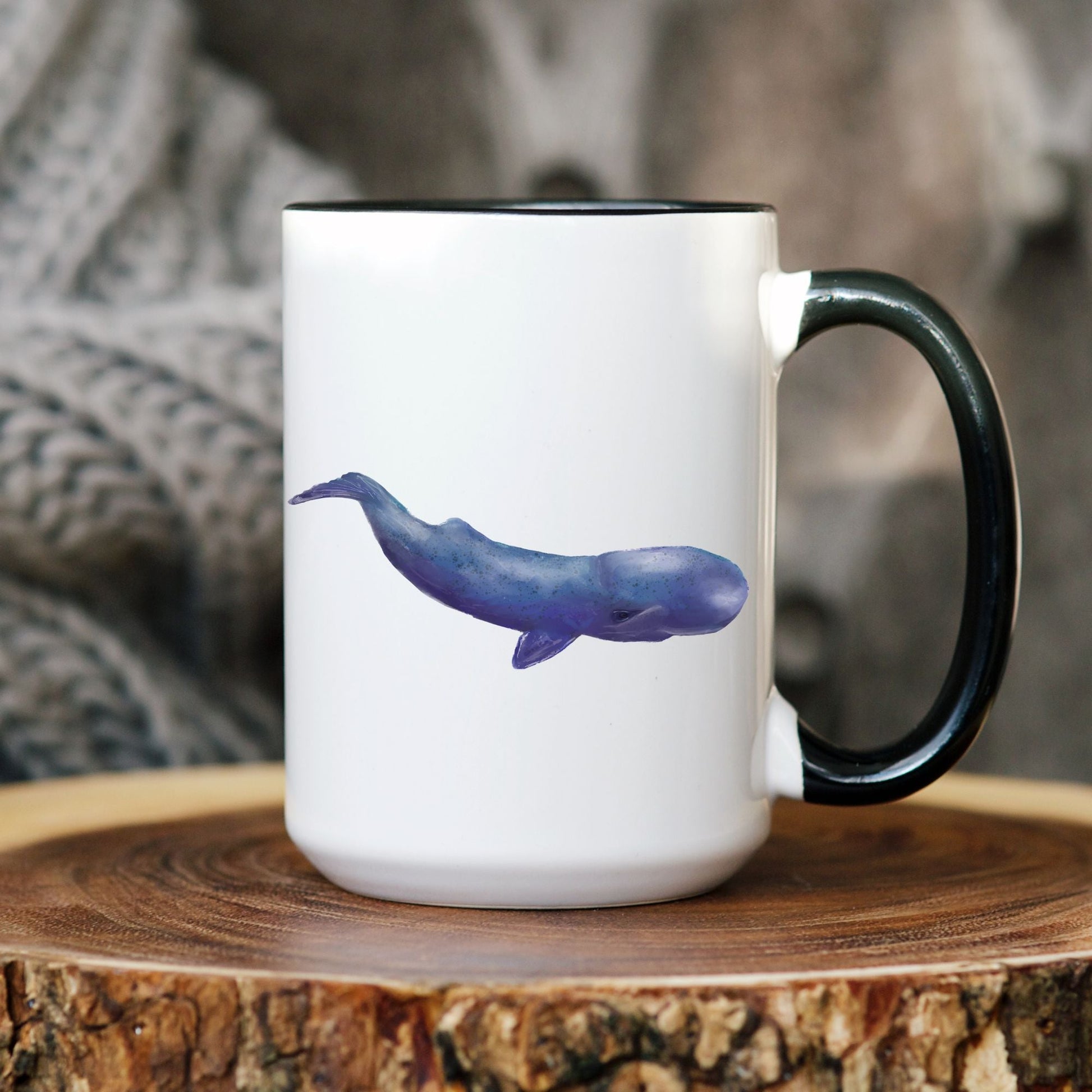 Blue Whale Mug - MerikaArt