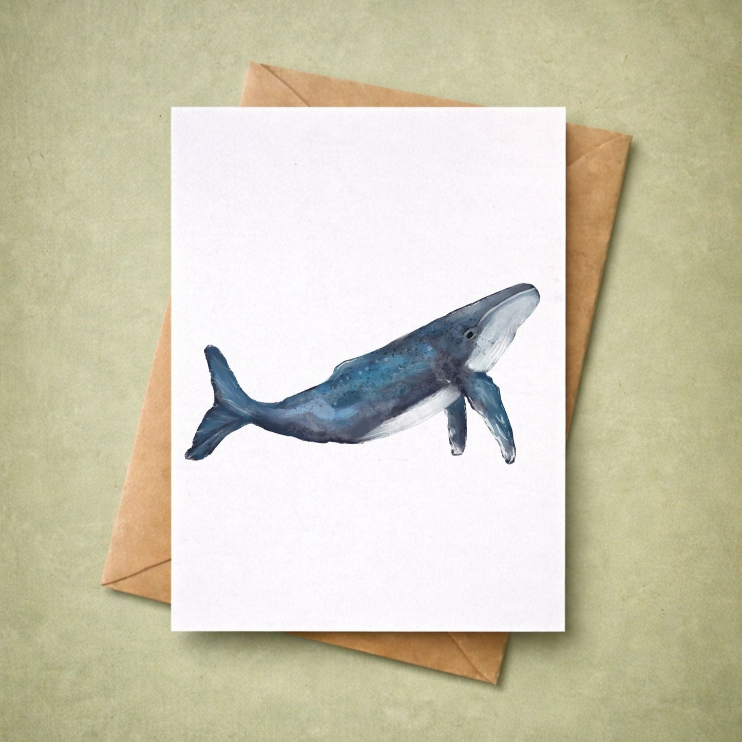 Blue Whale Postcard - MerikaArt