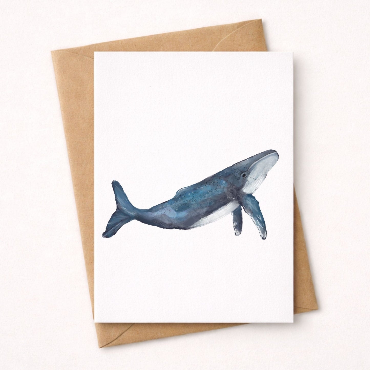 Blue Whale Postcard - MerikaArt