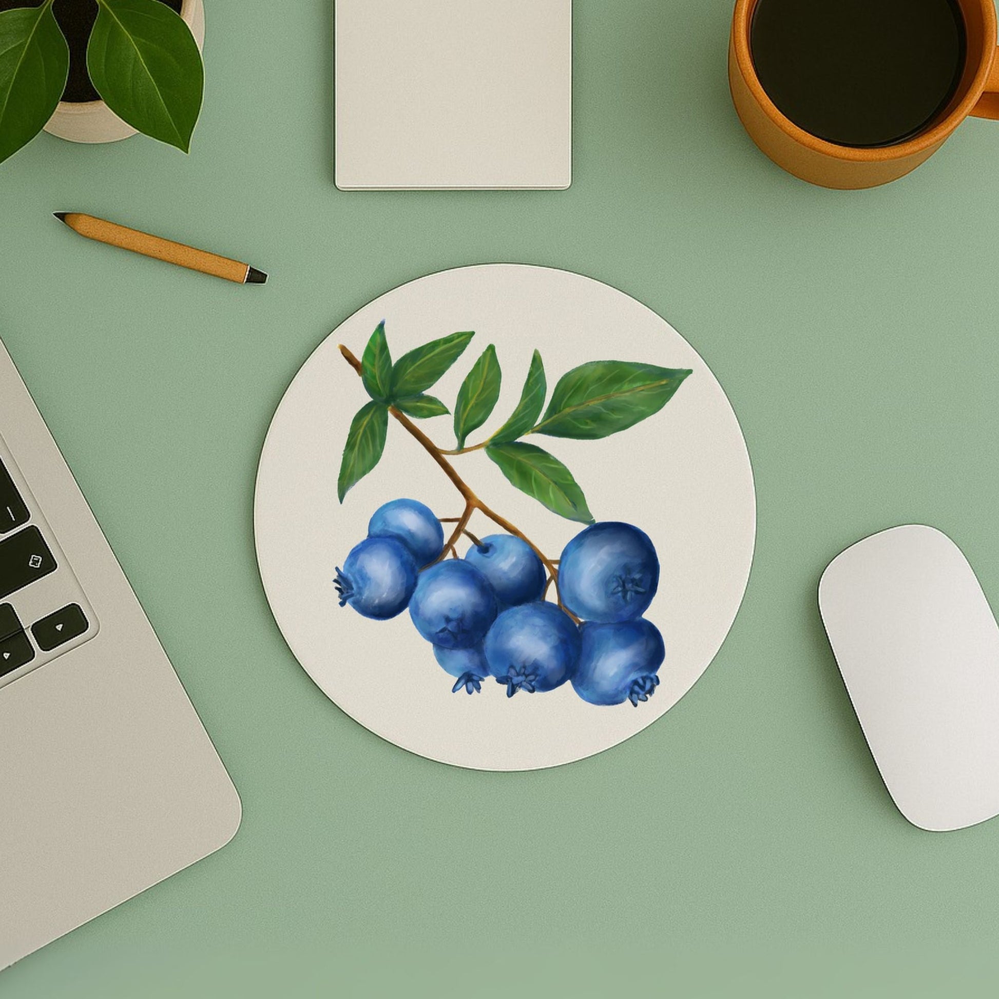 Blueberry Mousepad - MerikaArt