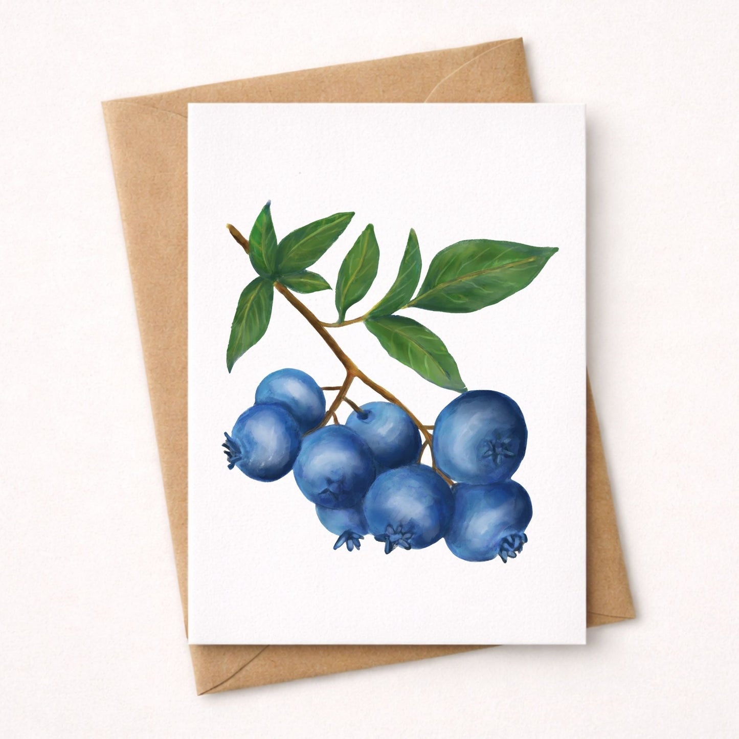 Blueberry Postcard - MerikaArt