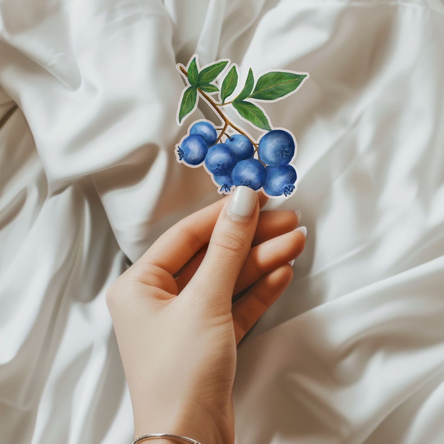 Blueberry Vinyl Sticker - MerikaArt