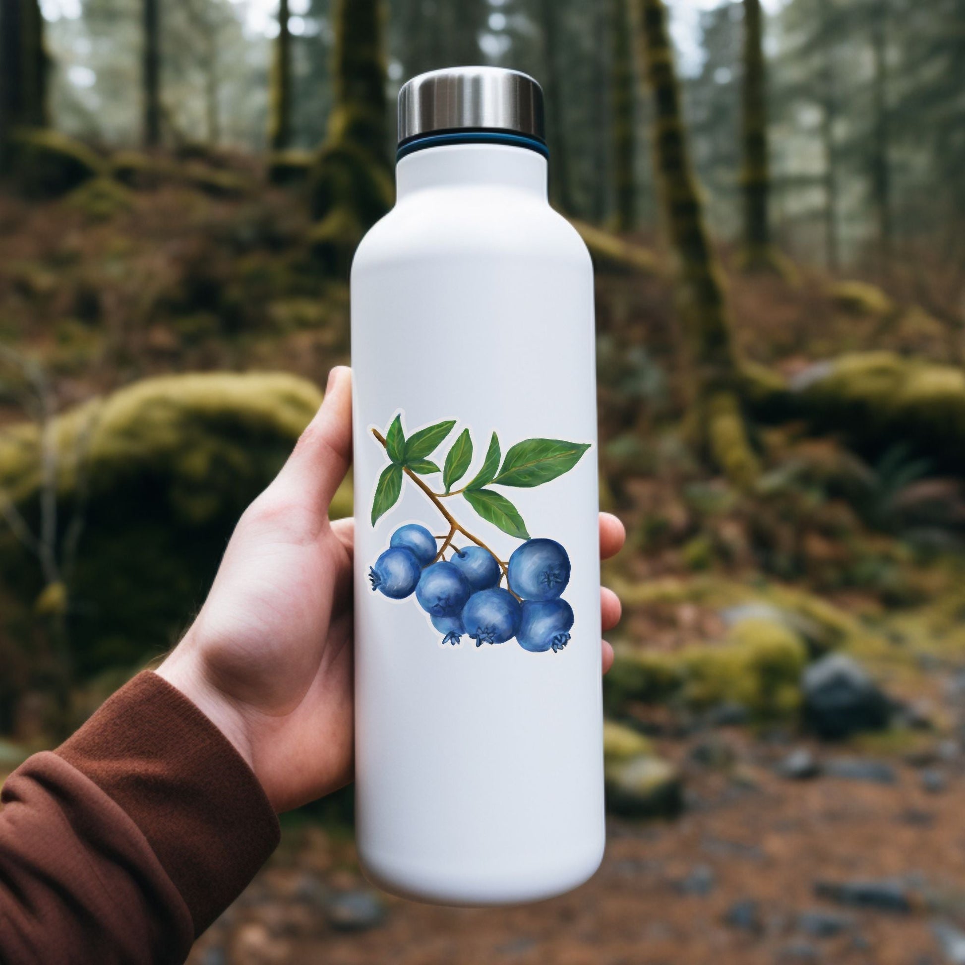 Blueberry Vinyl Sticker - MerikaArt