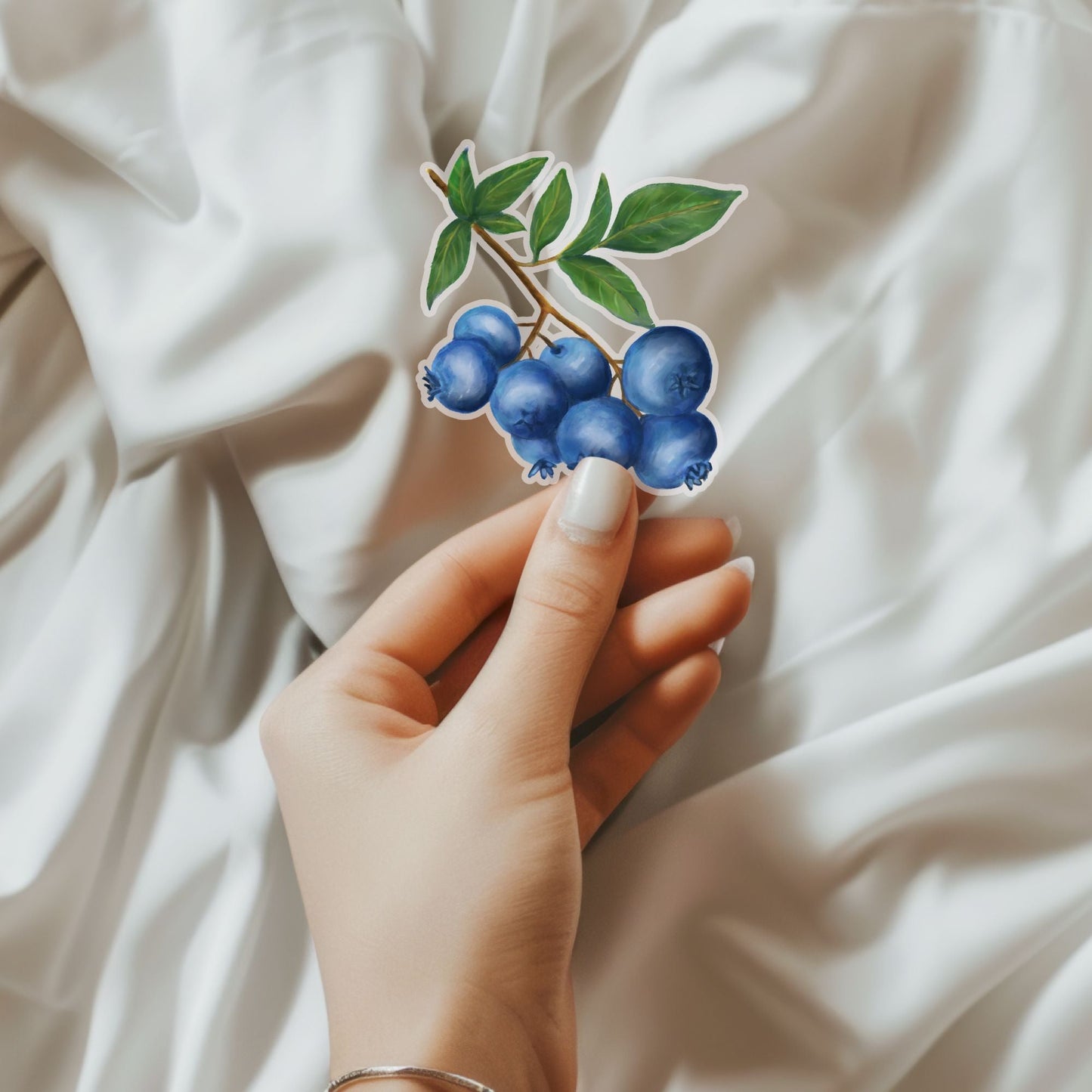Blueberry Vinyl Sticker - MerikaArt