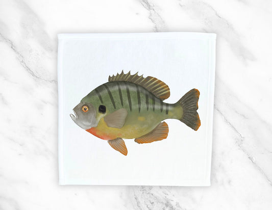 Bluegill Fish Washcloth - MerikaArt