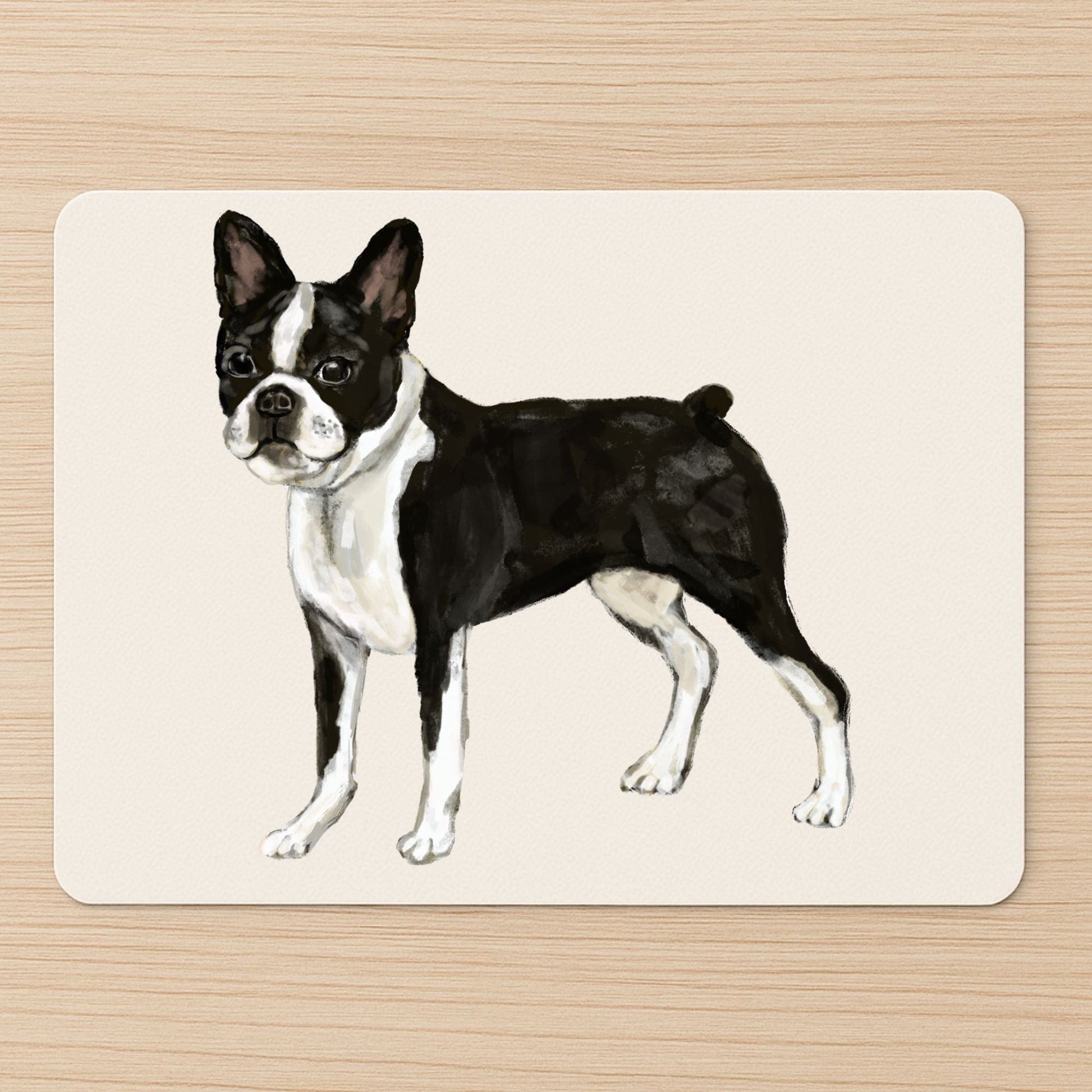 Boston Terrier Mousepad - MerikaArt